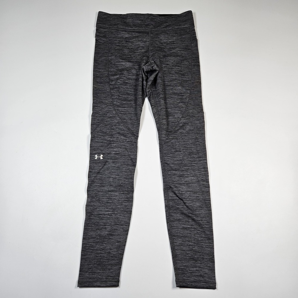 Under Armour Leggings Women Medium Gray HeatGear Compression Athletic Yoga Pants